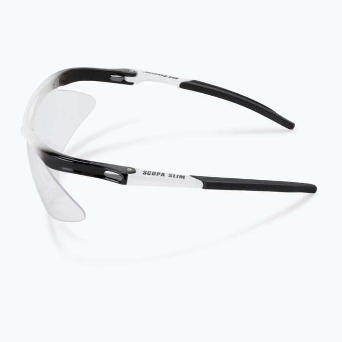 Prinz Scopa Slim Squashbrille schwarz und weiß 6S823110 4