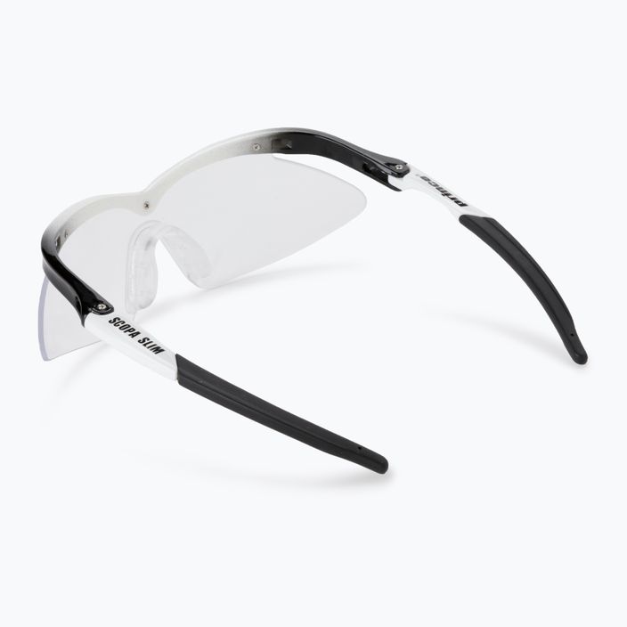 Prinz Scopa Slim Squashbrille schwarz und weiß 6S823110 5