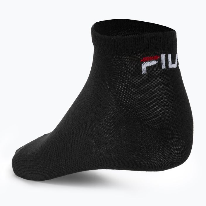 FILA Unisex Invisble Plain 3er Pack Socken schwarz 3