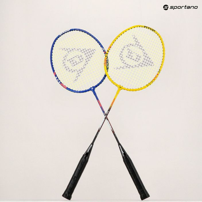 Dunlop Nitro-Star SSX 1.0 Badmintonset blau/gelb 13015319 8