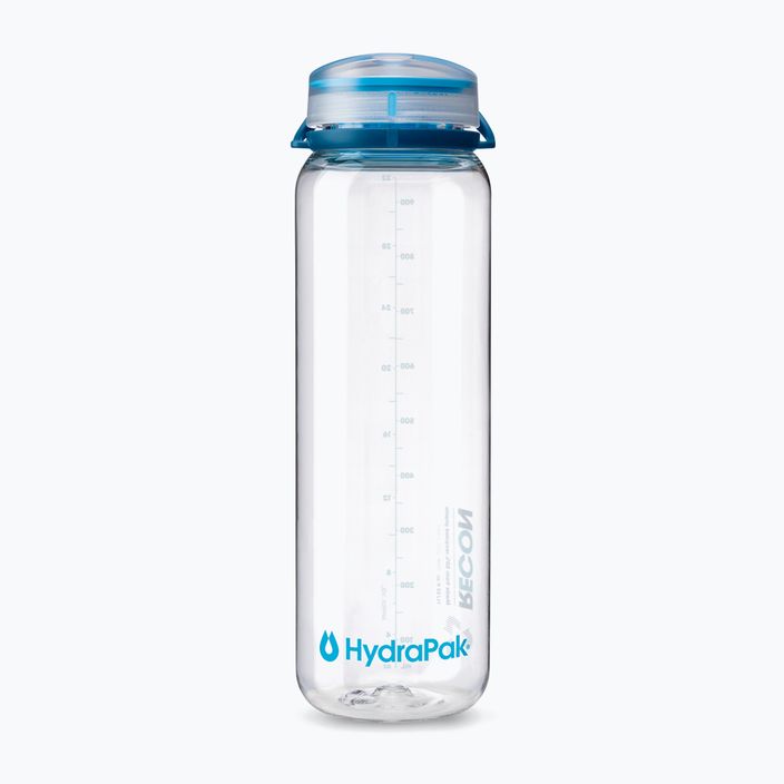 HydraPak Recon 1 l klar/navy cyan Reiseflasche