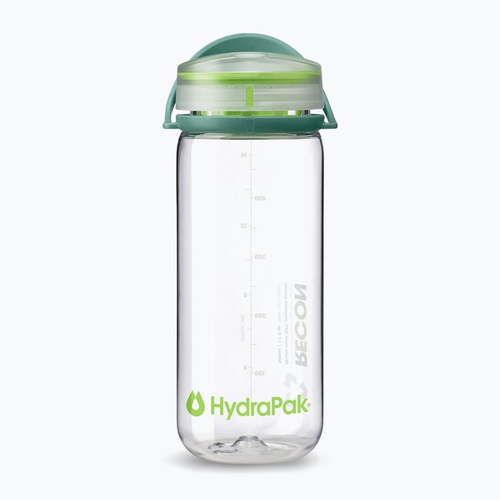 HydraPak Recon 500 ml klare/immergrüne Limetten-Reiseflasche