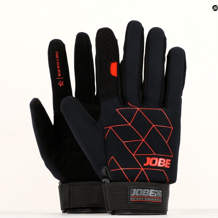 JOBE Stream Wakeboard Handschuhe schwarz und rot 341017002 10