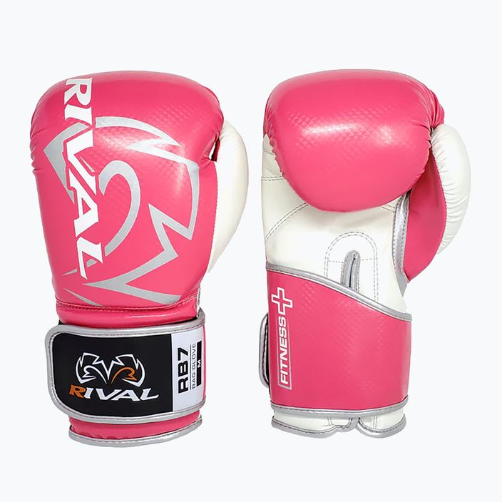 Rival Fitness Plus Bag rosa/weiße Boxhandschuhe 5