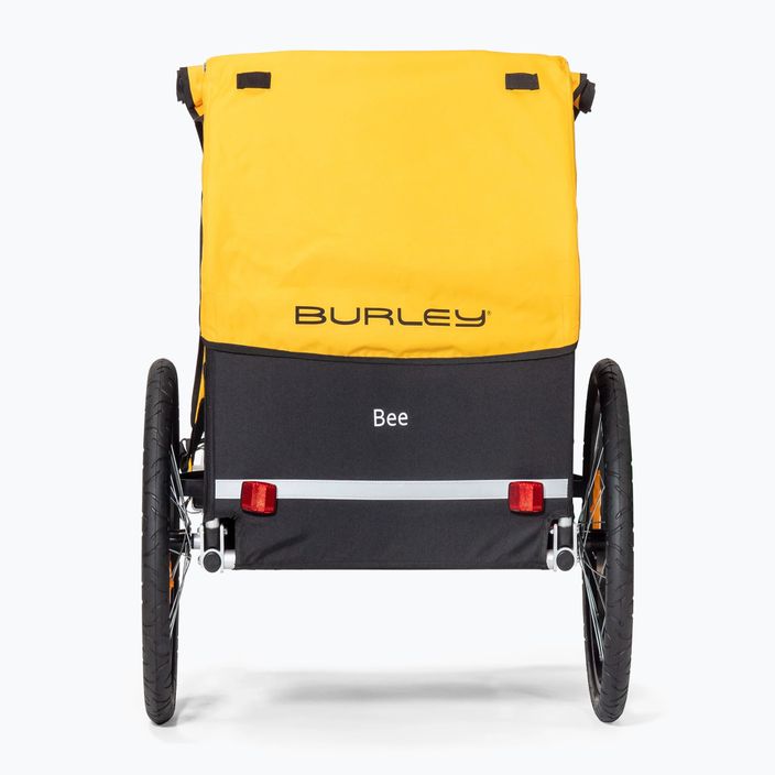 Burley Bee Single Fahrradanhänger schwarz und gelb 946211 2