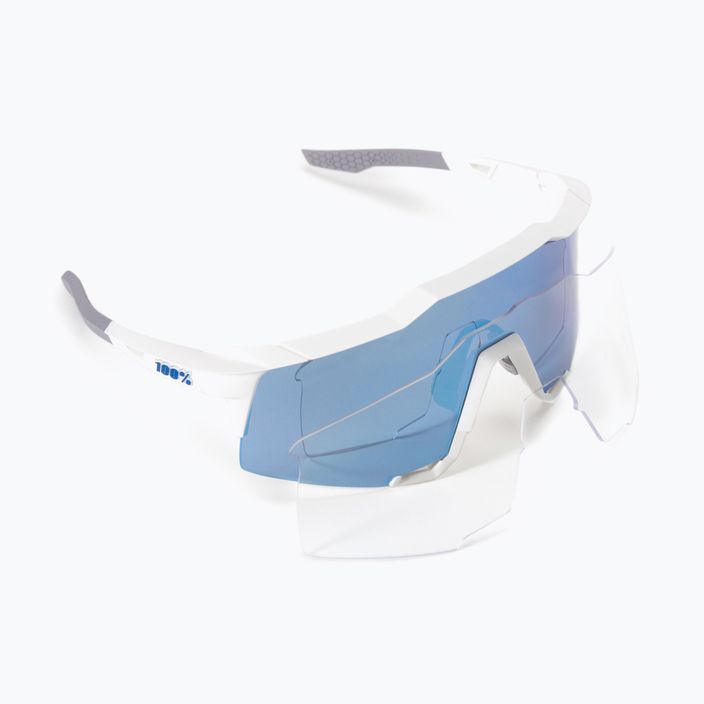 Radsportbrille 100% Speedcraft Multilayer Mirror Lens weiß STO-61001-407-01 6