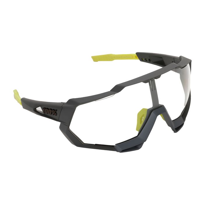 Radsportbrille 100% Speedtrap Photochromic Lens Lt 16-76% schwarz-grün STO-61023-802-01