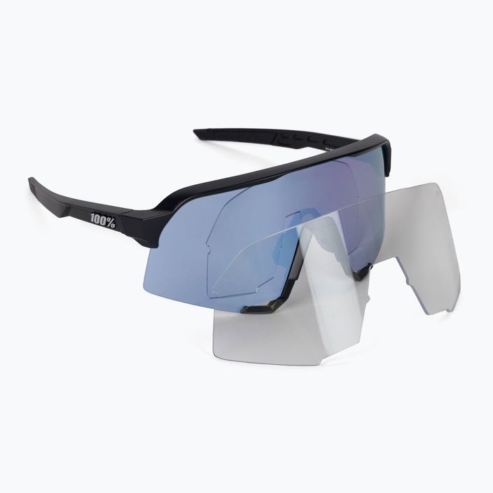 Radsportbrille 100% S3 Multilayer Mirror Lens schwarz STO-61034-407-01 6