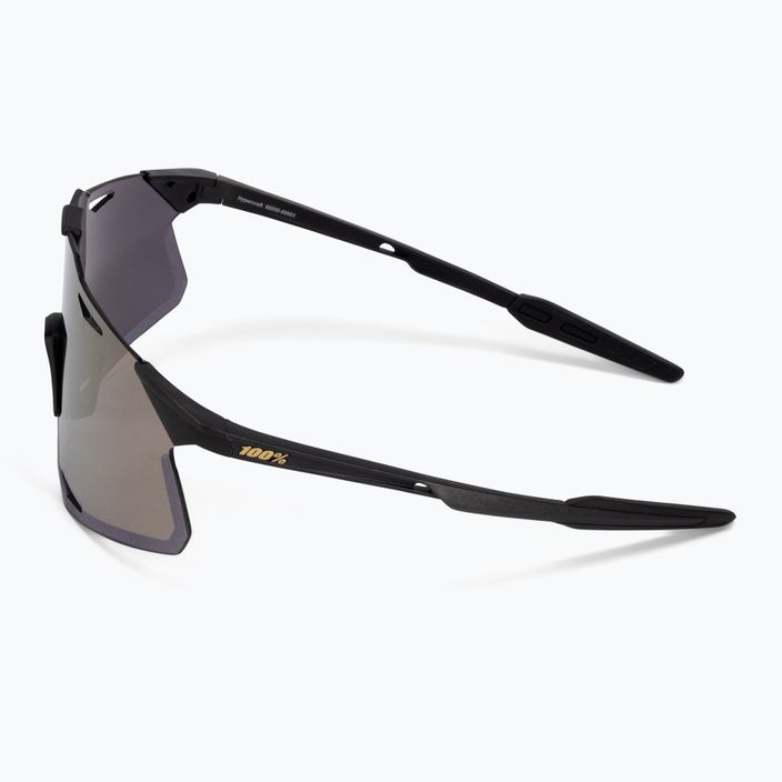 Radsportbrille 100% Hypercraft matt schwarz/weich gold 60000-00001 5