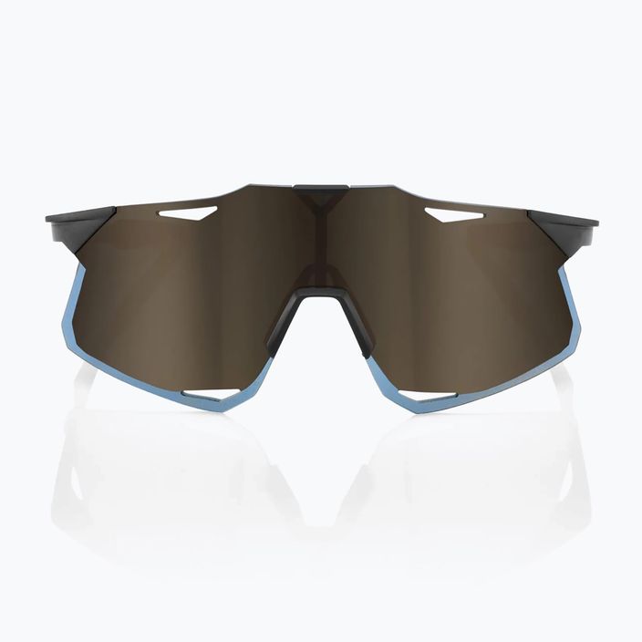 Radsportbrille 100% Hypercraft matt schwarz/weich gold 60000-00001 8