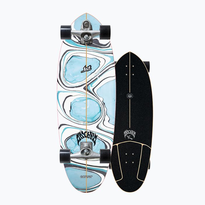 Surfskate Skateboard Carver Lost C7 Raw 32" Quiver Killer 221 Complete blau-weiß L1131117 8