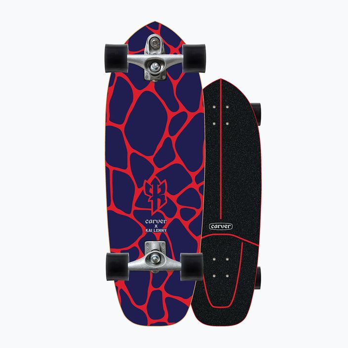 Surfskate Skateboard Carver C7 Raw 31" Kai Lava 222 Complete rot-violett C11311142 8