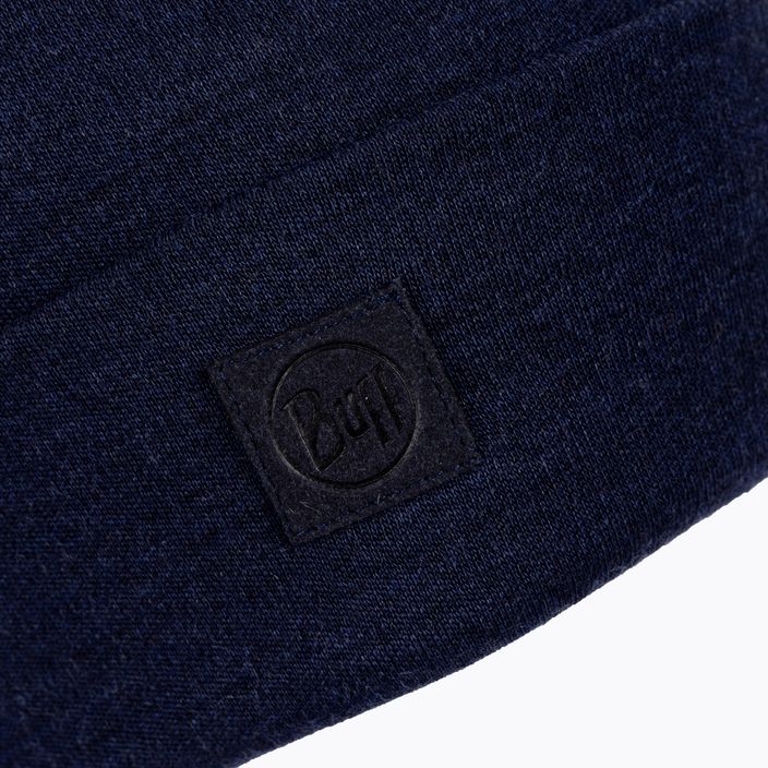 BUFF Heavyweight Merino Wool Hat Solid navy blau 111170 3