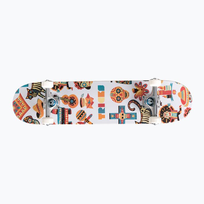 Tricks Muertos Komplette klassische Skateboard weiß und orange