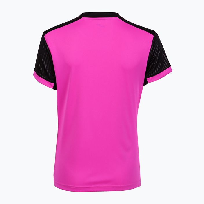 Joma Montreal SS Fluor rosa/schwarzes T-shirt 6