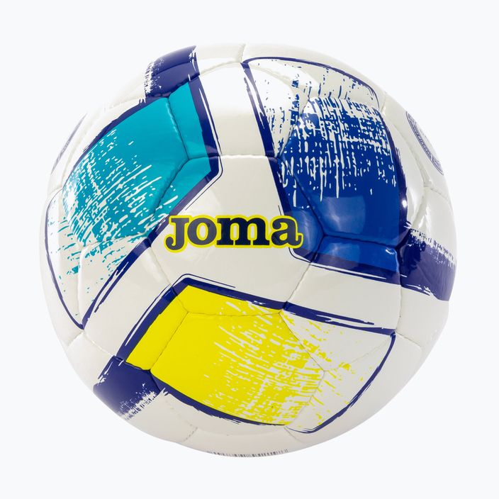 Joma Dali II Fußball weiß/fluor orange/gelb Größe 4