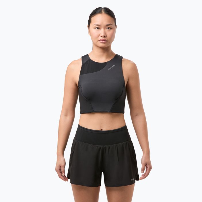 Lauf Tank Top Damen NNormal Trail Cropped Top black 2