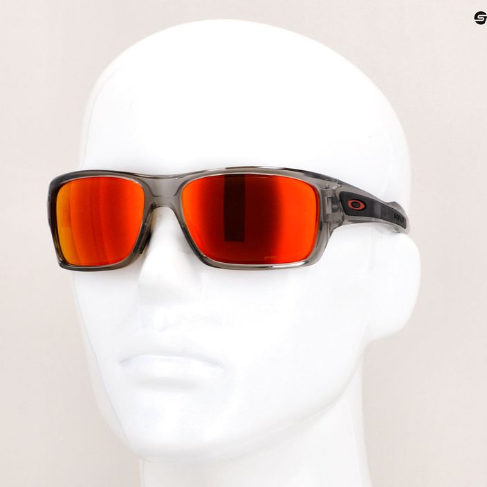 Oakley Turbine graue Tinte/prizm ruby polarisierte Sonnenbrille 14