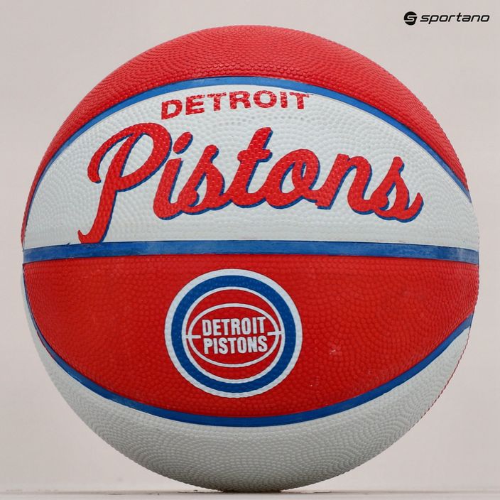 Wilson NBA Team Retro Mini Detroit Pistons Basketball rot WTB3200XBDET 5