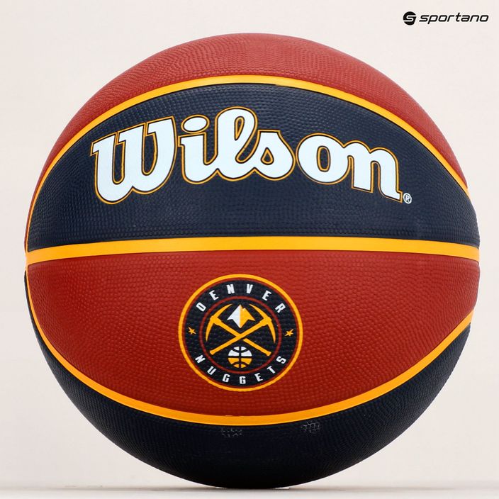 Wilson NBA Team Tribut Denver Nuggets Basketball marineblau WTB1300XBDEN 6