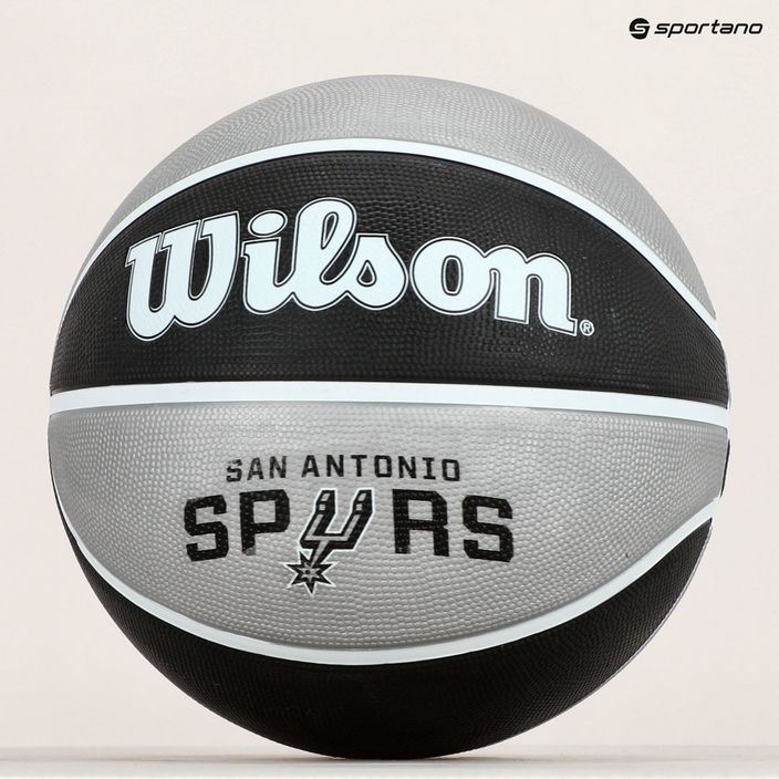 Wilson NBA Team Tribute San Antonio Spurs Basketball grau WTB1300XBSAN 6