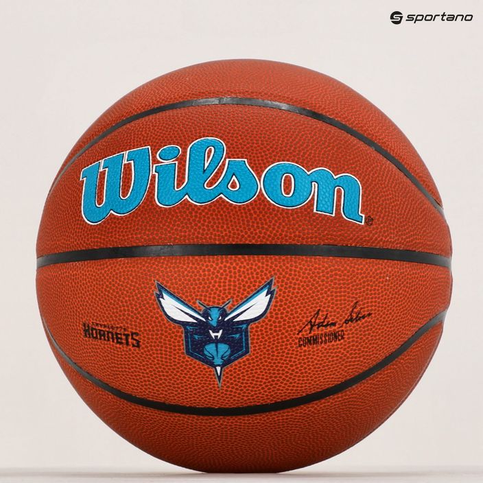 Wilson NBA Team Alliance Charlotte Hornets brauner Basketball WTB3100XBCHA 6