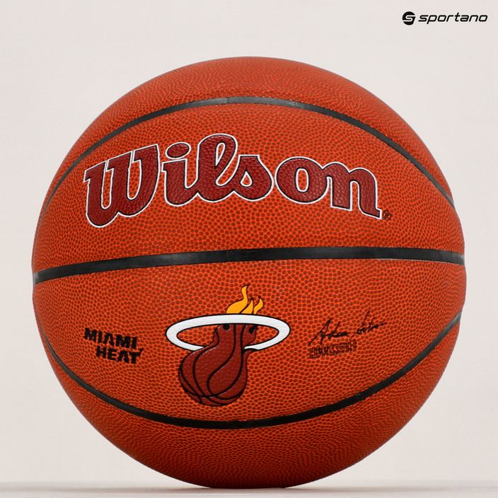 Wilson NBA Team Alliance Miami Heat Basketball braun WTB3100XBMIA 5
