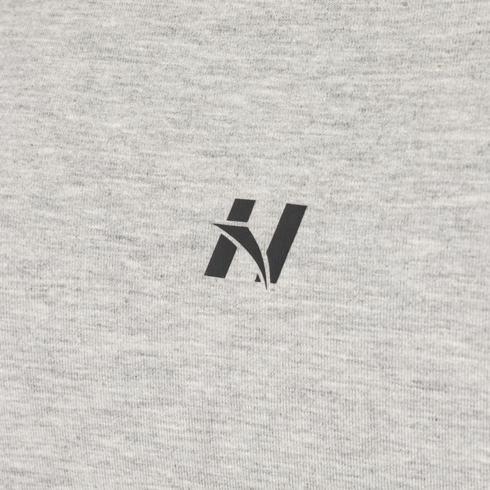 NEBBIA Minimalist Logo Herren Trainings-T-Shirt hellgrau 7