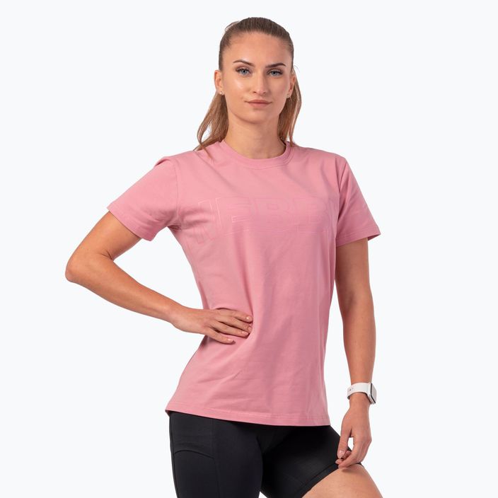Frauen-Trainings-T-Shirt NEBBIA Invisible Logo altrosa