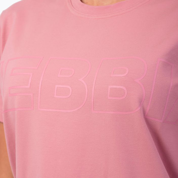 Frauen-Trainings-T-Shirt NEBBIA Invisible Logo altrosa 5