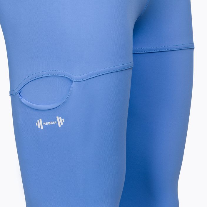 Leggings Damen NEBBIA Active High-Waist Smart Pocket blau 42242 4