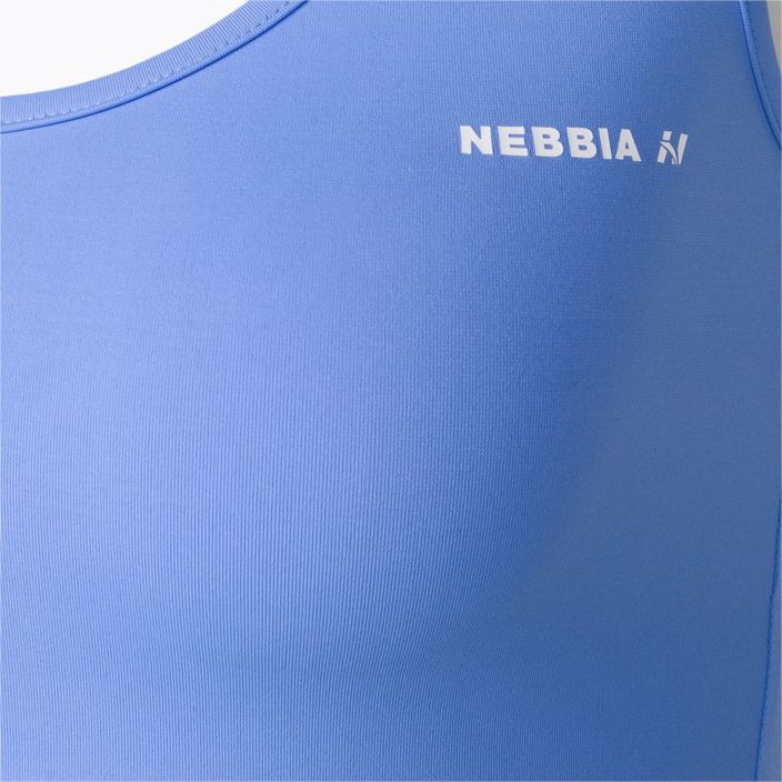 Damen Trainings-Tanktop NEBBIA Sporty Slim Fit Crop blau 422242 3