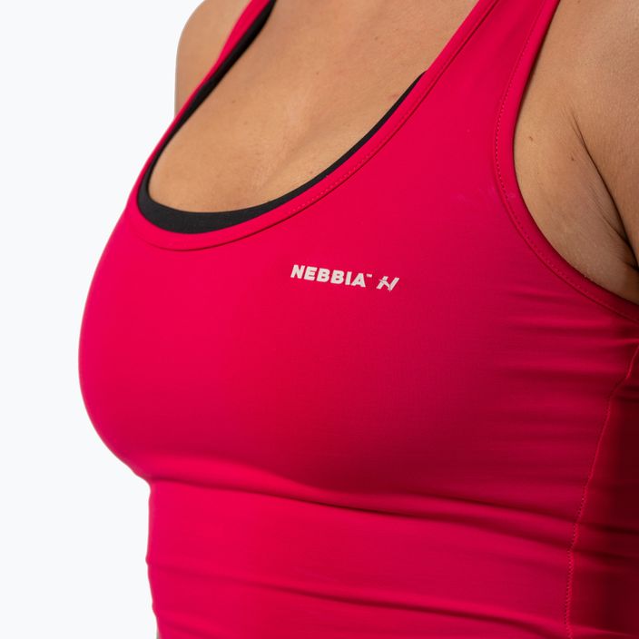 Damen Trainings-Tank-Top NEBBIA Sporty Slim Fit Crop rosa 3
