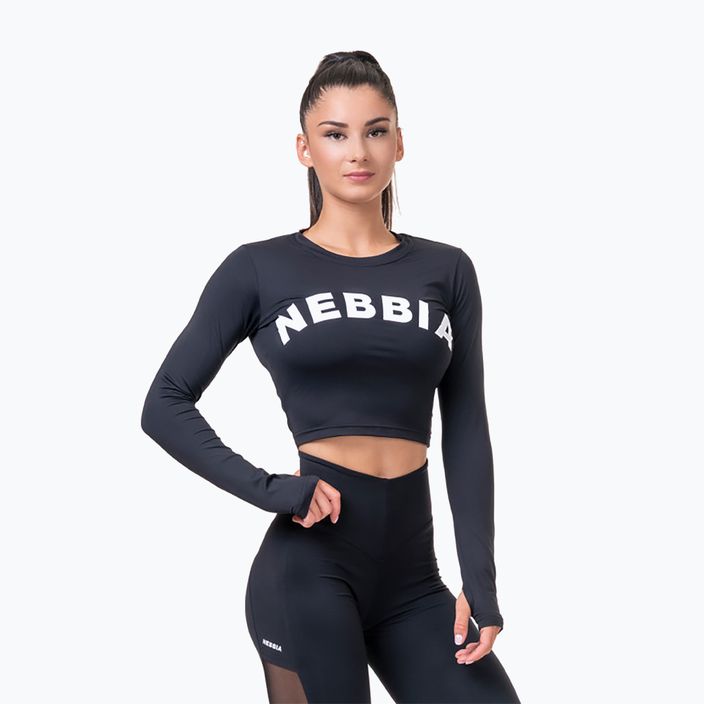 Training Top Damen NEBBIA Hero Crop black