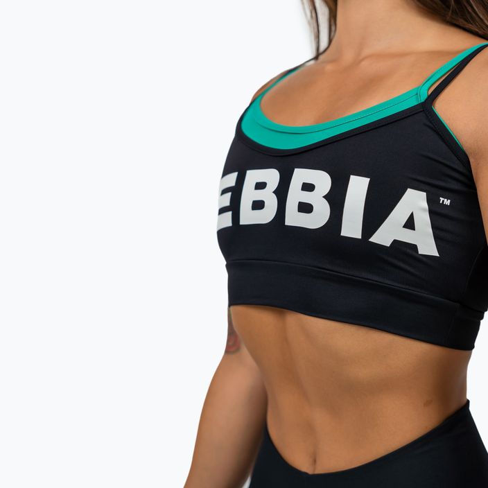 NEBBIA Flex schwarzer Fitness-BH 4