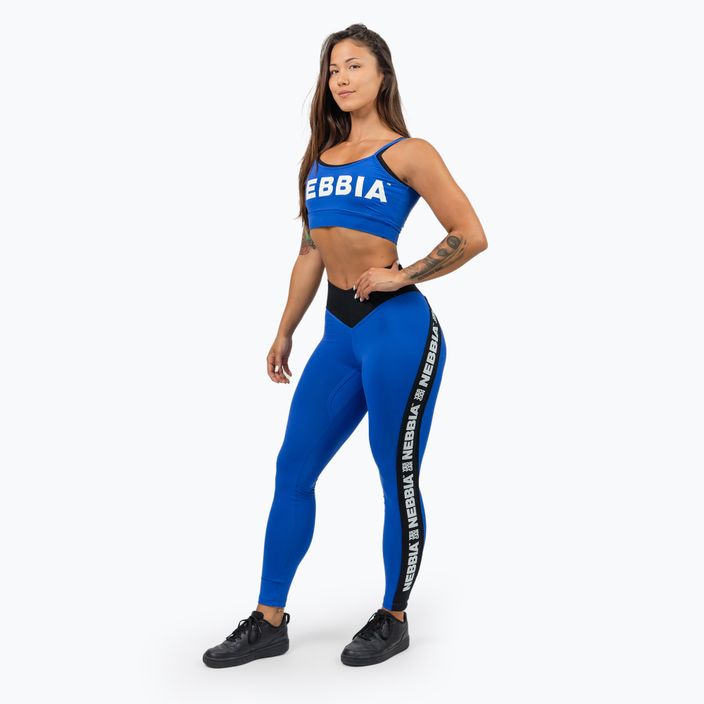 NEBBIA Flex blauer Fitness-BH 2