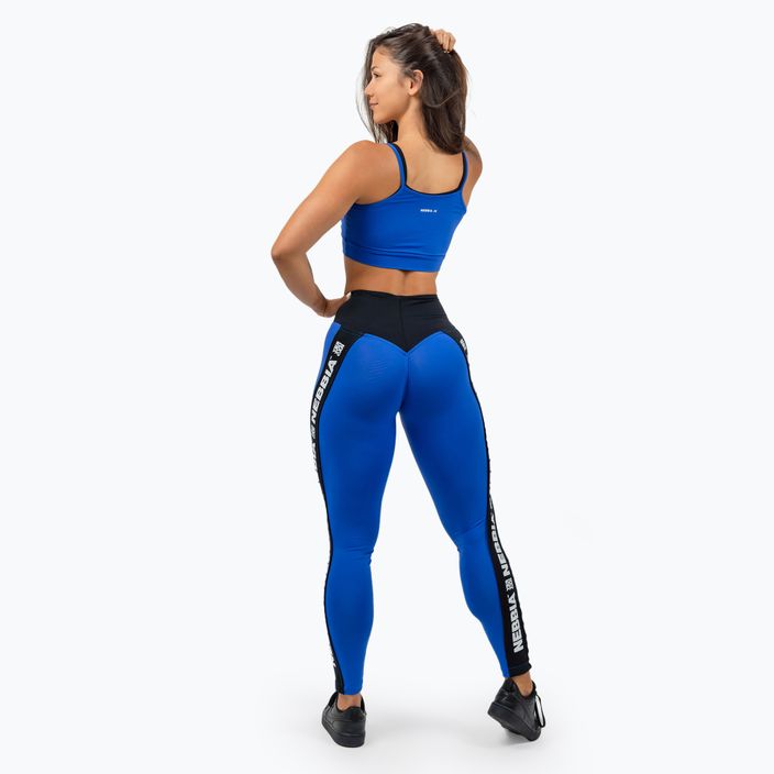 NEBBIA Flex blauer Fitness-BH 3