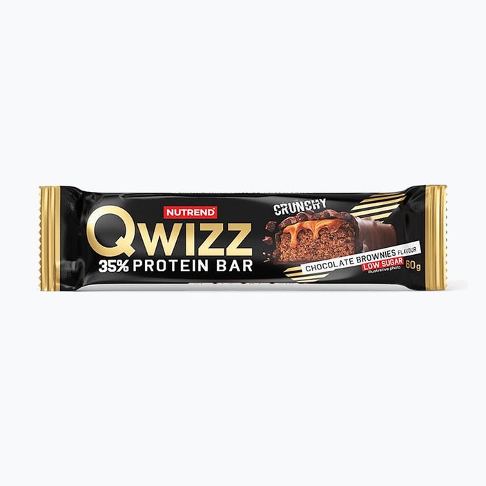 Nutrend Qwizz Protein Bar 60g Schokolade Brownie VM-064-60-ČOB 3