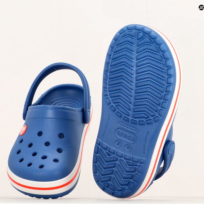 Crocs Crocband Clog für Kinder azurblaue Flip-Flops 12