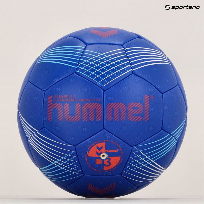 Hummel Storm Pro 2.0 HB blau/rot Handball Größe 3 5