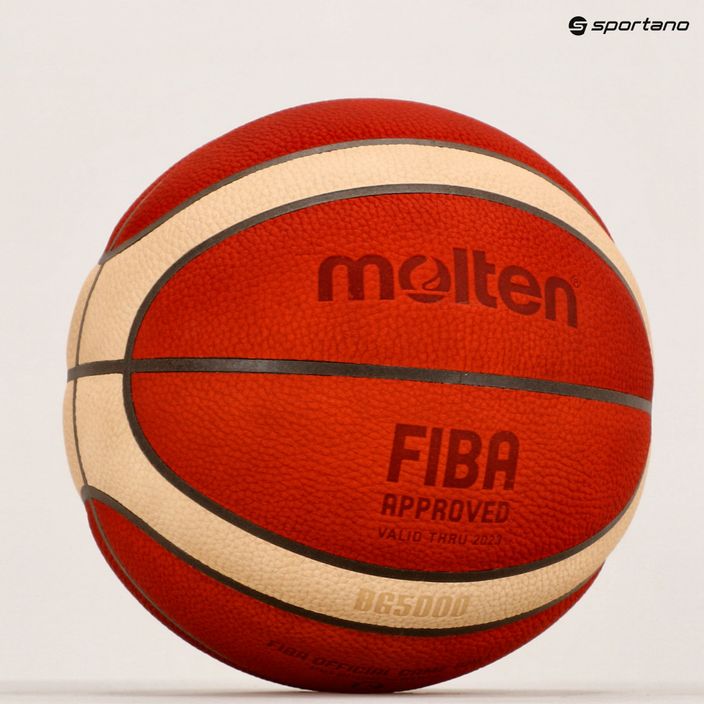 Geschmolzener FIBA-Basketball orange B6G5000 4