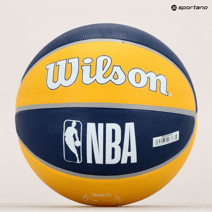 Wilson NBA Team Tribute Indiana Pacers Basketball gelb WTB1300XBIND 6