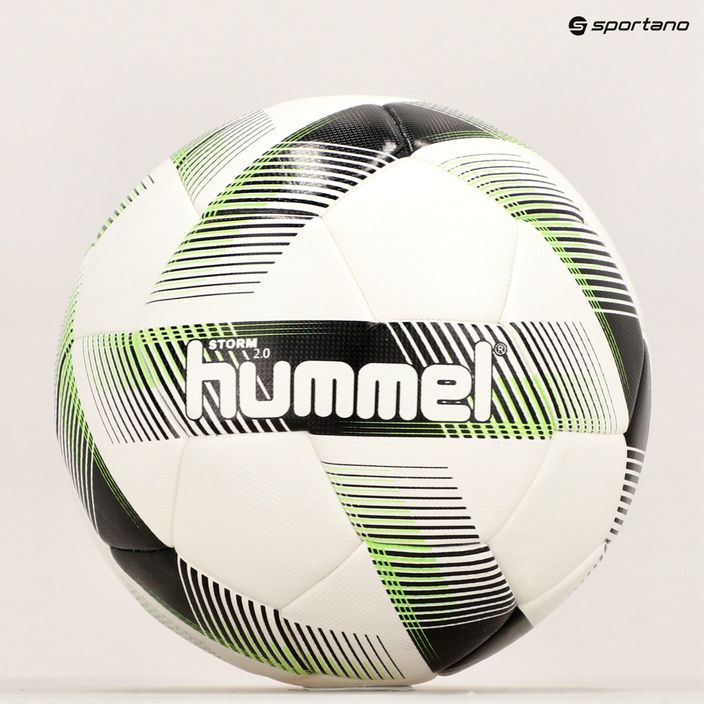 Hummel Storm 2.0 FB Fußball weiß/schwarz/grün Größe 5 5