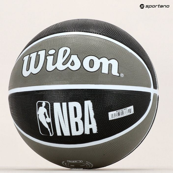 Wilson NBA Team Tribut Brooklyn Nets Basketball grau WTB1300XBBRO 7