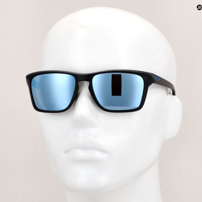 Oakley Sylas mattschwarz/prizm tiefes Wasser polarisierte Sonnenbrille 13