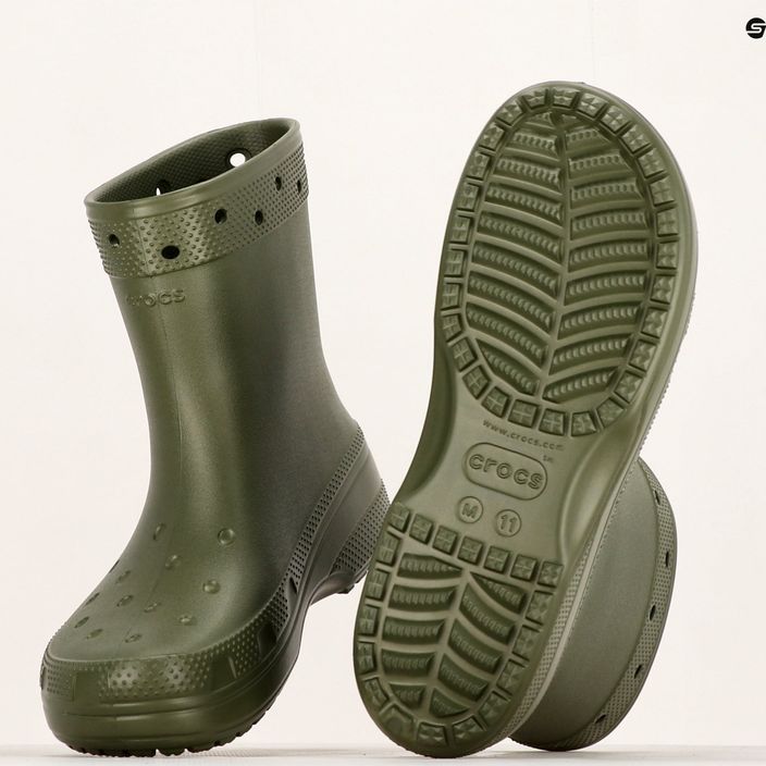 Crocs Classic Rain Boot Armee grün Herren Gummistiefel 12