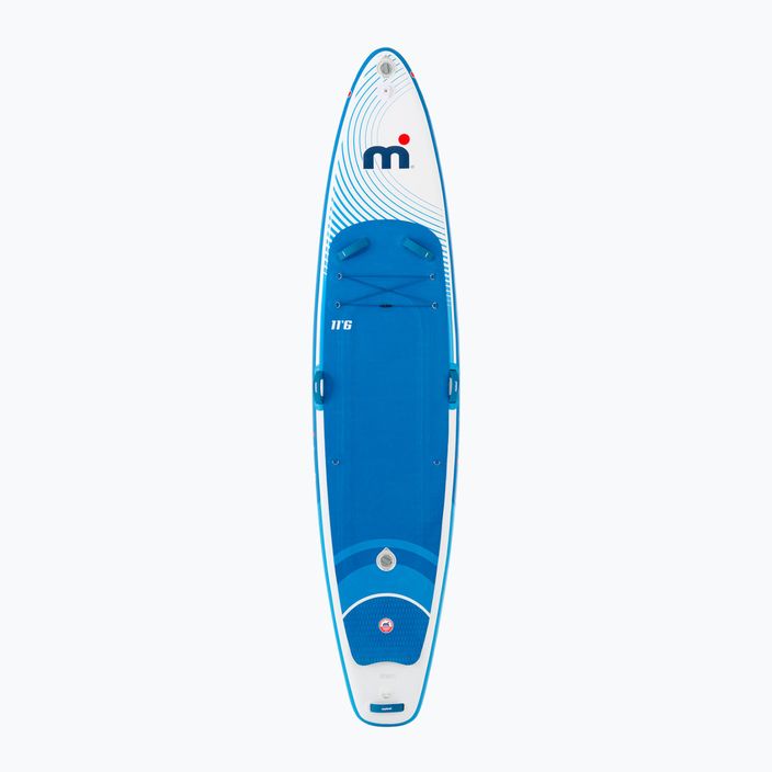 SUP Board Stand up Paddle Board Mistral Sunburst Double Club 11'6" white/green 2