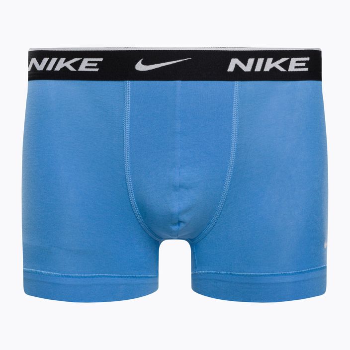 Herren Boxershorts Nike Everyday Cotton Stretch Trunk 3Pk UB1 swoosh print/grau/uni blau 2