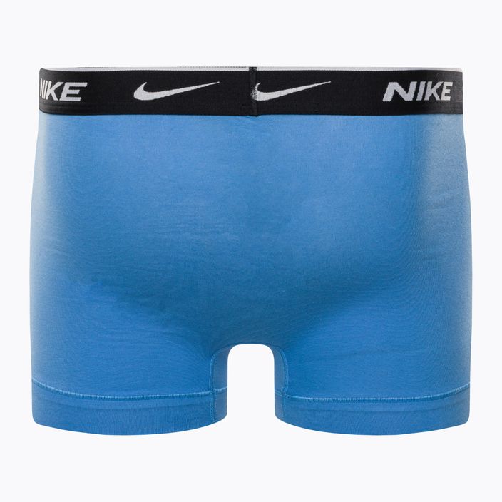 Herren Boxershorts Nike Everyday Cotton Stretch Trunk 3Pk UB1 swoosh print/grau/uni blau 3