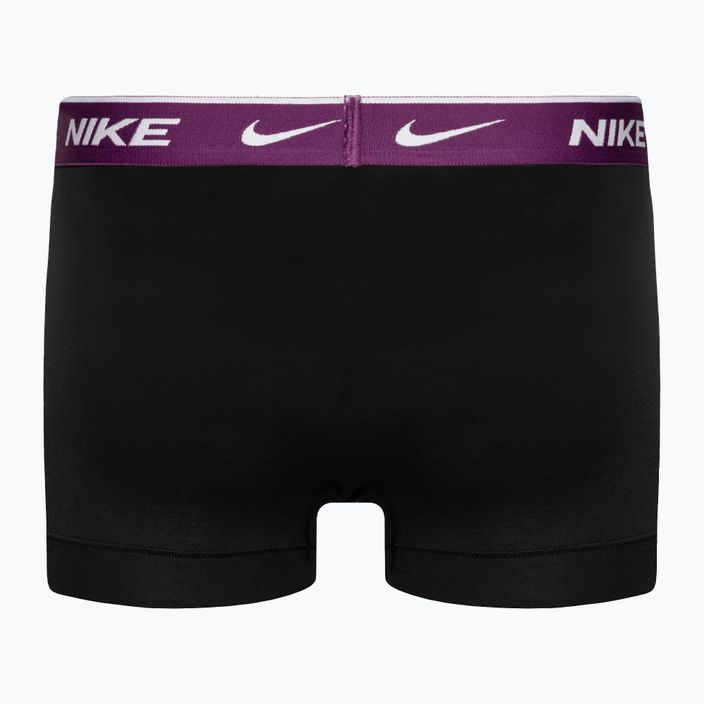 Herren Nike Everyday Cotton Stretch Trunk Boxershorts 3 Paar türkis/violett/blau 5